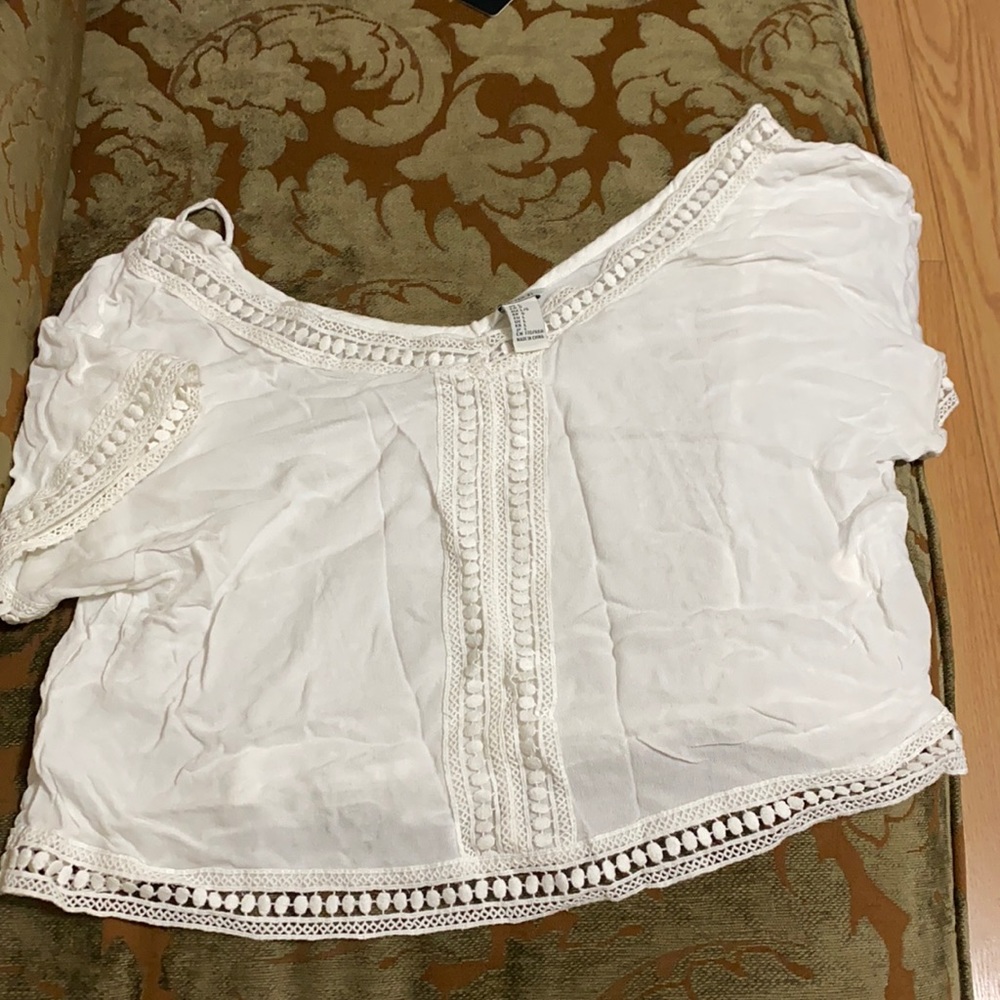 White flowy shirt